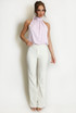 Double Button Flare Trousers
