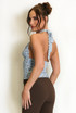 Polka Dot Halter Neck Top