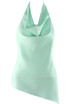 Cowl Halter Neck Asymmetric Blouse