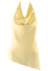 Cowl Halter Neck Asymmetric Blouse