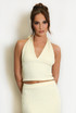 Textured Halter Neck Top