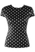 Polka Dot Cap Sleeve Top