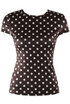 Polka Dot Cap Sleeve Top