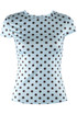 Polka Dot Cap Sleeve Top