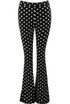 Polka Dot Flare Trousers