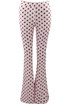 Polka Dot Flare Trousers
