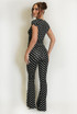 Polka Dot Flare Trousers