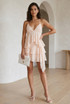 Lace Floaty Cami and Tiered Buckle Skirt Set