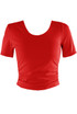 Ruched Side Short Sleeve Active Top