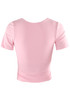 Ruched Side Short Sleeve Active Top