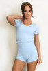 Ruched Side Short Sleeve Active Top