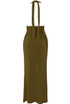 Textured Halter Neck Top and Maxi Skirt Set