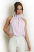 Bow Neck Balloon Hem Blouse