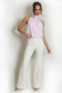 Bow Neck Balloon Hem Blouse