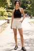 Cream Polka Dot Shorts