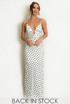 Polka Dot Cut Out Back Maxi Dress