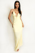 Polka Dot Cut Out Back Maxi Dress