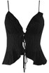 Tie Front Frilled Cami Top