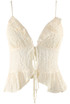 Tie Front Frilled Cami Top