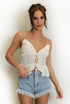 Tie Front Frilled Cami Top