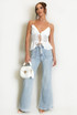 Tie Front Frilled Cami Top