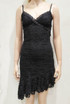 Asymmetric Hem Lace Mini Dress