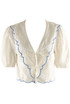 Scallop Hem Broderie Blouse