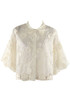 Lace Embroidered Puff Sleeve Blouse