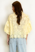 Lace Embroidered Puff Sleeve Blouse