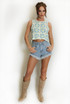 Floral Patch Crochet Vest