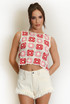 Floral Crochet Vest 