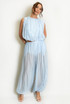 Balloon Hem sleeveless top And Trouser Set