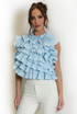 Ruffle Backless Top