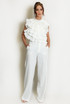 Ruffle Backless Top