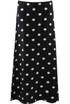 Polka dots A Line Maxi Skirt
