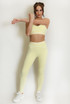 Contrast Piping Sports Bra And Legging Set 