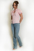 Short Sleeve Key Hole Blouse