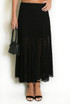 Lace Flared Maxi Skirt