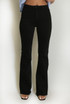 Black Extra Long Skinny Flare Fit Jeans