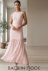 Crochet Chiffon Hem Maxi Dress