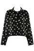 Polka Dot Bubble Hem Jacket