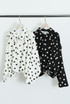 Polka Dot Bubble Hem Jacket
