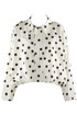 Polka Dot Bubble Hem Jacket