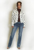 Polka Dot Bubble Hem Jacket