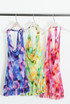 Abstract Cowl Neck Halter Mini Dress