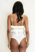 Floral Lace Ruffle Trim Bodysuit