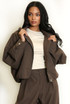Oversized High Neck Bomber Jacket