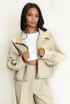 Oversized High Neck Bomber Jacket