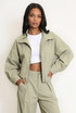 Oversized High Neck Bomber Jacket