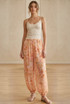 Floral Pleated Balloon Trousers